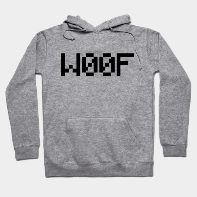 W00F [Leetspeak Animal Sounds] Hoodie by tinybiscuits